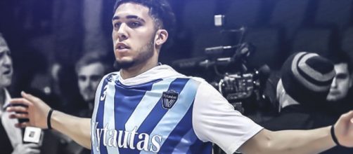 LiAngelo Ball's path to the combine was playing overseas in Lithuania. [image source: ClutchPoints - YouTube]