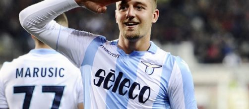 Milinkovic Savic con la maglia della Lazio (via Milan News 24)