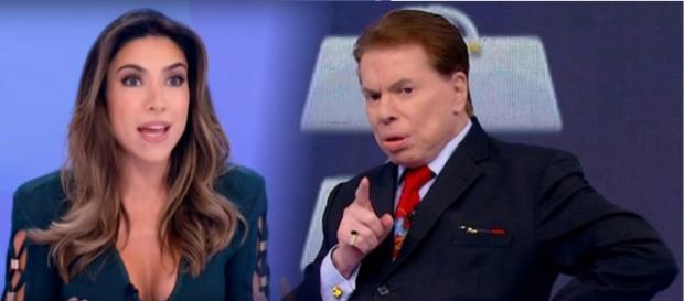 Silvio e Patrícia discutem na frente de todos Silvio e Patrícia discutem na frente de todos