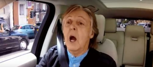 Paul McCartney rode along with James Corden, but he is in the driver's seat on new album. - [The Late Late Show / YouTube screencap]