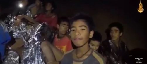 A soccer team trapped in a cave in Thailand is being saved by rescue workers. - [Inside Edition/YouTube screencap]