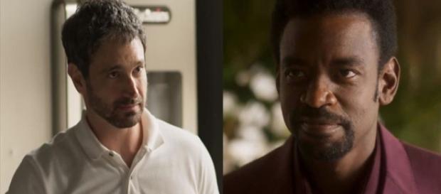 Edgar cai em armadilha de Roberval. (Foto: Divulgação TV Globo) Edgar cai em armadilha de Roberval. (Foto: Divulgação TV Globo)