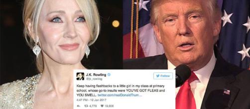Trump se da ínfulas de escritor y J.K. Rowling se carcajea