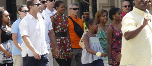 Los paseos de Michelle Obama y sus hijas en Madrid