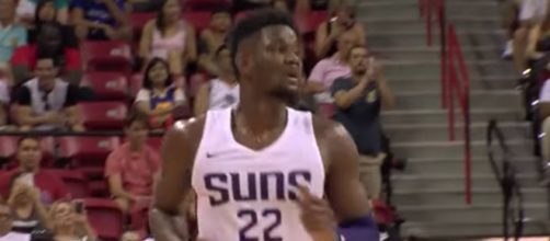 The Suns' top pick DeAndre Ayton will be in action for another night of NBA Summer League in Vegas on Saturday. - [NBA / YouTube screencap]