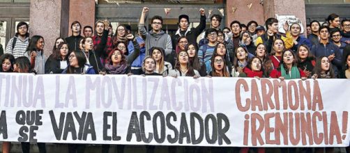 Continúa la toma feminista en la Facultad de Derecho de la Universidad de Chile