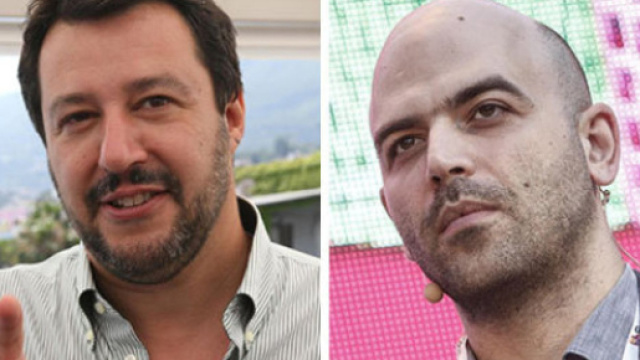 Salvini sulla maglietta rossa di Saviano e Boldrini - adessobasta.org
