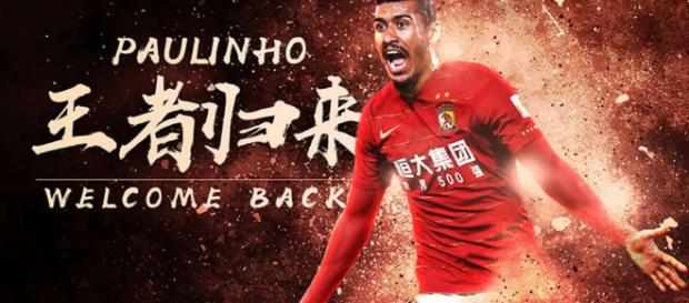 Paulinho retorna ao Guangzhou Evergrande. Paulinho retorna ao Guangzhou Evergrande.