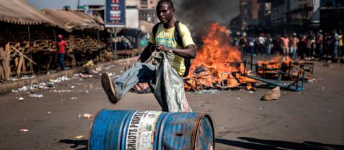 Manifestaciones tras resultados de las elecciones de Zimbabue