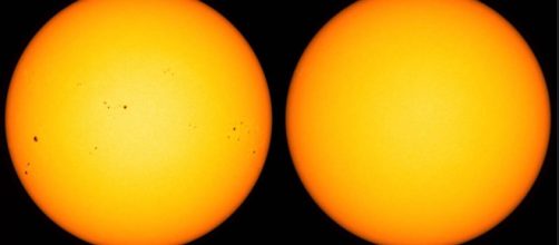 Sole sempre con meno macchie. Il confronto negli anni. Fonte: 3B Meteo