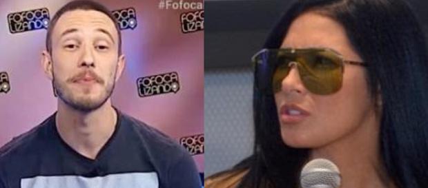 Repórter do ‘Fofocalizando’ e Simaria Repórter do ‘Fofocalizando’ e Simaria