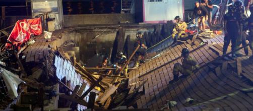 Vigo festival collapse in Spain injures hundreds (Image via BBC/Twitter)
