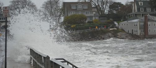 Flooding in Marblehead, Massachusetts, caused by Hurricane Sandy. [Image courtesy – The Birkes, Wikimedia Commons]