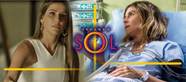 Karola coloca Luzia contra a parede e manda ela se afastar de Beto Karola coloca Luzia contra a parede e manda ela se afastar de Beto