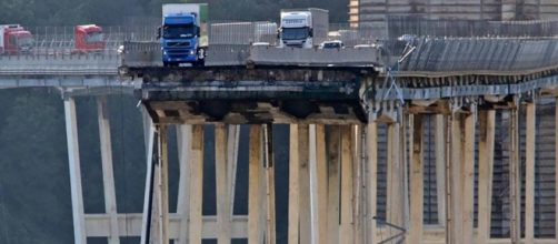 Il Ponte Morandi crollato a Genova martedì 14 agosto