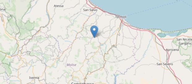 Scossa di terremoto in Molise: epicentro si trova a 6 km a sud Montecilfone Scossa di terremoto in Molise: epicentro si trova a 6 km a sud Montecilfone
