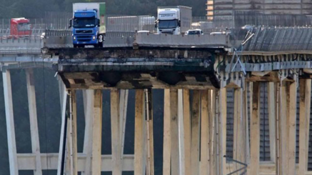 Il Ponte Morandi crollato a Genova marted&igrave; 14 agosto