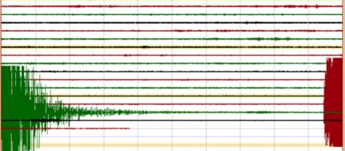 INGV-OV: sismogramma dell'Osservatorio Vesuviano per la scossa del 16/08