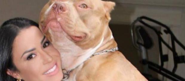 Gracyanne Barbosa e o cachorro Thor Gracyanne Barbosa e o cachorro Thor
