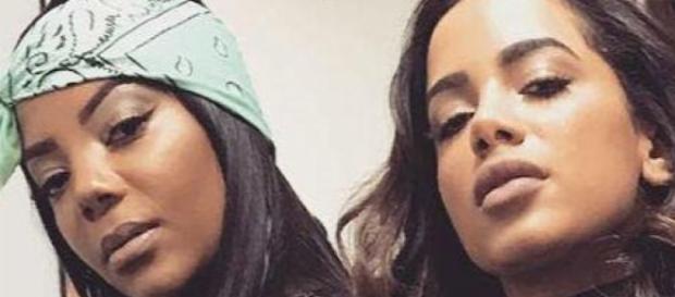 Ludmilla e Anitta, cantoras brasileiras Ludmilla e Anitta, cantoras brasileiras