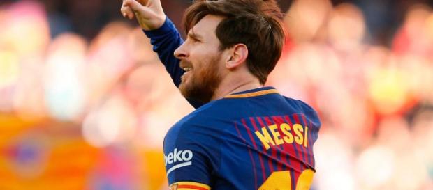 Lionel Messi autor del gol número 6000 del F. C. Barcelona. Lionel Messi autor del gol número 6000 del F. C. Barcelona.