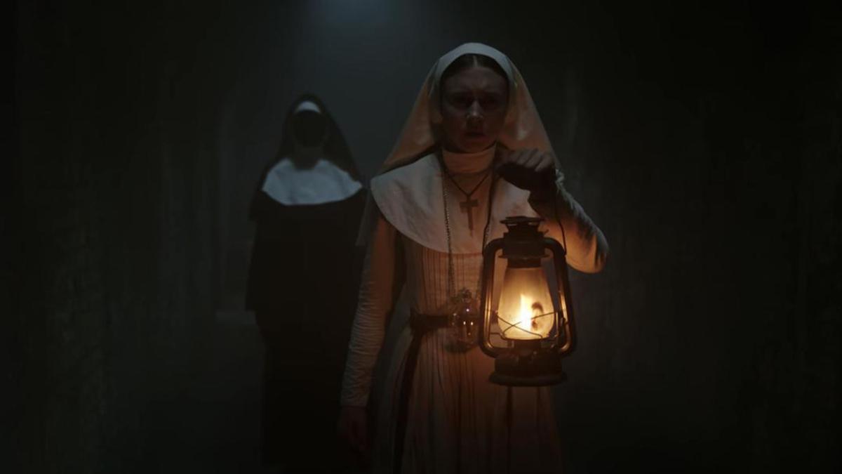 WPQL The Nun Movie The Conjuring Horror Remake Tela Dipinto Home Decor Dipinti Cucina Cinema Bar 30 45 cm 