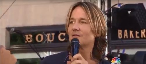 Keith Urban didn't stay dry for long during his packed 'Today' show performance. [Image Source: TODAY - YouTube]