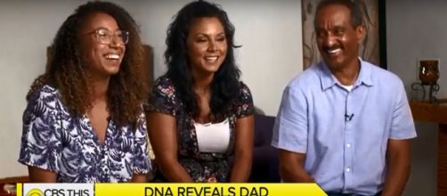 John Gonsalves never dreamed that his birthday gift of a DNA test kit would reveal a second daughter. [Image Source: CBSThisMorning - YouTube]