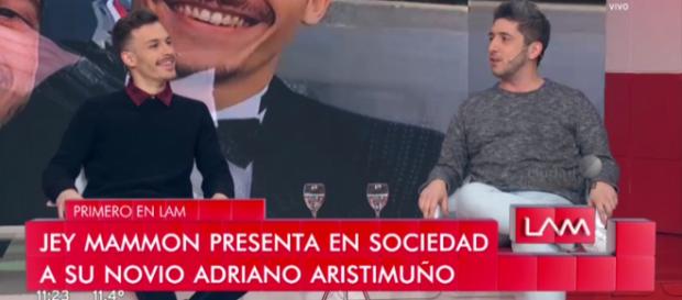 Jey Mammon y su Pareja Adriano Aristumuño Jey Mammon y su Pareja Adriano Aristumuño