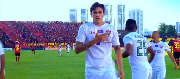 Artilheiro do time, Pedro é o destaque do Fluminense em 2018 (Foto: Reprodução/Sportv) Artilheiro do time, Pedro é o destaque do Fluminense em 2018 (Foto: Reprodução/Sportv)