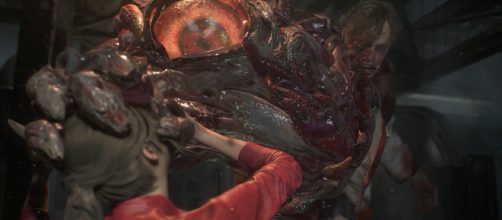 Claire Redfield fights William Birkin in the new 'Resident Evil 2' demo at Gamescom [Image Credit: Residence of Evil/YouTube screencap]