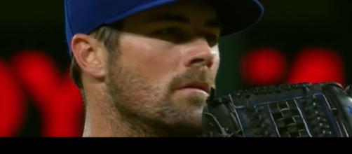 Cole Hamels has been one of the best starters in baseball since being traded to the Cubs. [Image via MLB Tonight/YouTube]