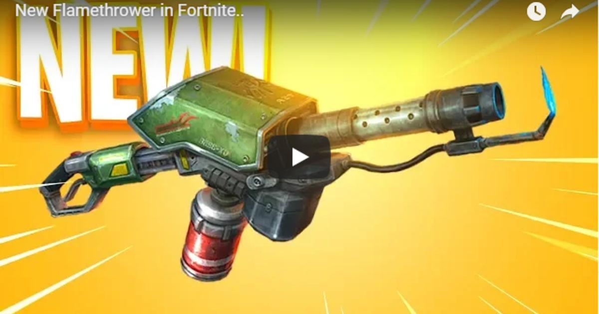 Fortnite New Scar Quad Launcher Flame Thrower Now In The Game Files - 