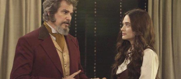 Dom Sabino não concorda com a filha querendo trabalhar Dom Sabino não concorda com a filha querendo trabalhar
