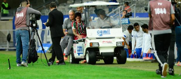 Pedro se machucou no jogo contra o Cruzeiro Pedro se machucou no jogo contra o Cruzeiro