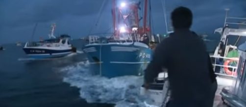 Violece as French fishermen chase British from scallop grounds in English Channel - Image - EVN France Television via Euro News | YouTube