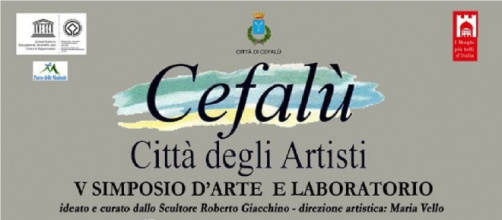 Locandina "V Simposio d'arte e laboratorio - Cefalù Città degli artisti"