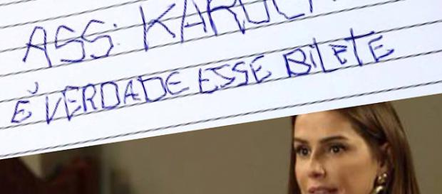 Karola e o bilhete escrito por Deborah Karola e o bilhete escrito por Deborah