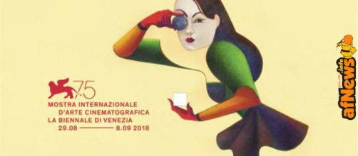 Il manifesto ufficiale di Lorenzo Mattotti della 75^ Mostra del Cinema di Venezia