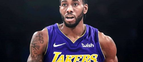 Photo of Kawhi Leonard in a Lakers uniform. - [lakers24ever / Instagram]
