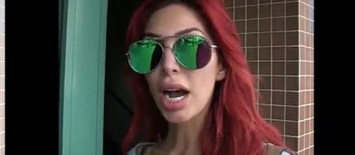 Former MTV reality star Farrah Abraham is depicted. - [Offline Daily / YouTube screencap]