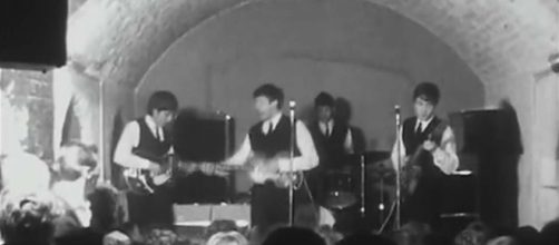 The guitar played by George Harrison in the Beatles' last Cavern Club gig is up for sale. [Image sirpaulru/YouTube]