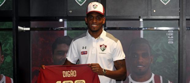Digão atinge a marca de cem jogos pelo Fluminense (Foto: Lucas Merçon) Digão atinge a marca de cem jogos pelo Fluminense (Foto: Lucas Merçon)