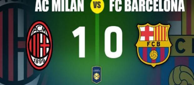 Milan derrota al FC Barcelona en la ICC Milan derrota al FC Barcelona en la ICC