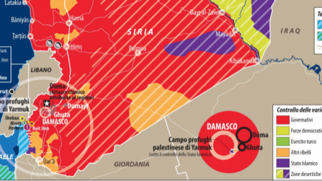 La situazione siriana vede Russia, Iran, Israele e Turchia contrapposti su diversi piani