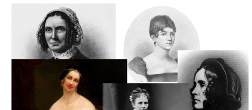 First Ladies with secrets, scandals and unpleasant personalities - Image collage -- Library of Congress and Wikimedia