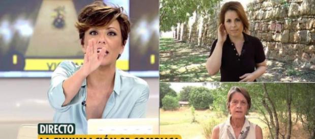 Sonsoles Ónega y las dos entrevistadas Sonsoles Ónega y las dos entrevistadas