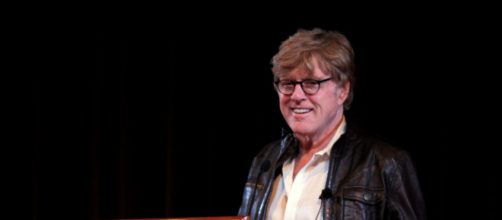Robert Redford on stage in 2009. [Image courtesy – Jim, Wikimedia Commons]