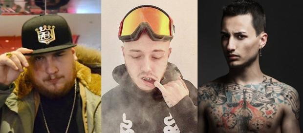 Da sinistra: Nerone, Lazza e Nayt Da sinistra: Nerone, Lazza e Nayt