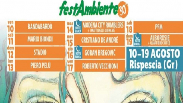 Festambiente a Rispescia 2018 da venerdì 10 a domenica 19 agosto